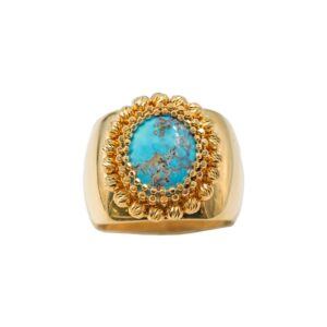 Ring with Authentic Turquoise