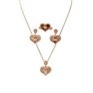Heart-Cut Diamond Half Set – Italian Design