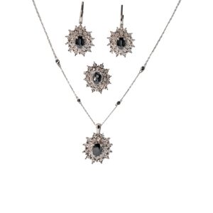 Sapphire and Diamond Half Set