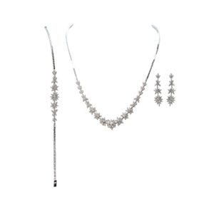 Full White Diamond Jewelry Set