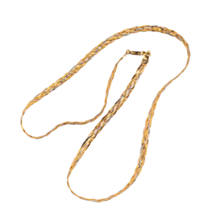 Three-color woven chain